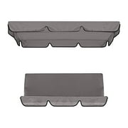 qucoqpe Swing Canopy Replacement, 2 Seat Swing Replacement Cushions Patio Swing Canopy Replacement Patio Seat Covers Swing Waterproof Cover Swing Canopy Cover and Garden Chair Outdoor Sunscreen